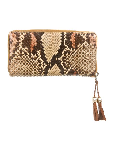 snakeskin wallet gucci